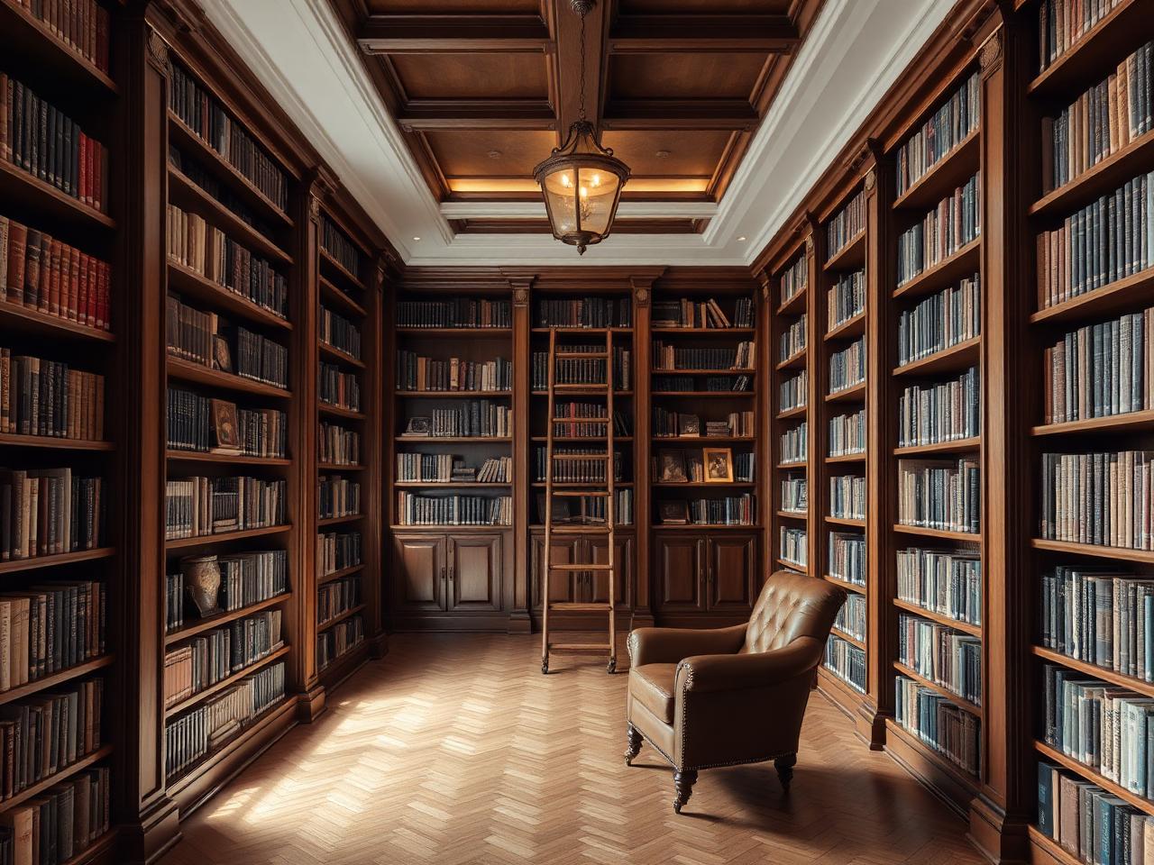 Walnut Home Library